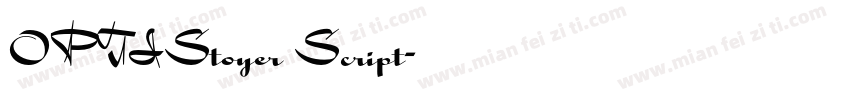 OPTIStoyer Script字体转换